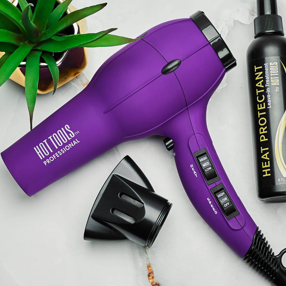 Back view of HOT TOOLS Pro Artist Hair Dryer showing removable filter