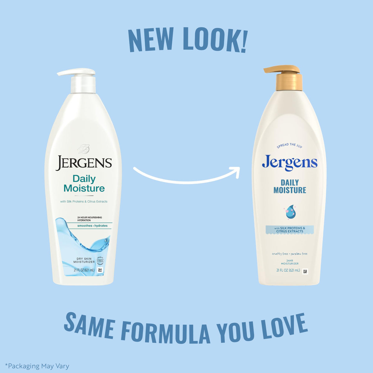 Back view of Jergens Daily Moisture Body Lotion
