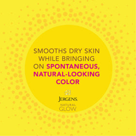 Back view of Jergens Natural Glow Instant Tanning Moisturizer packaging