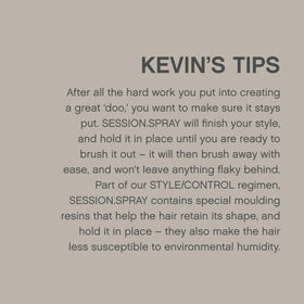 Back view of KEVIN.MURPHY SESSION.SPRAY bottle
