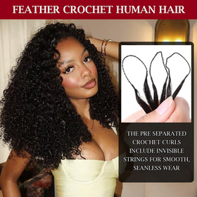 Back view of LOLLY HAIR crochet hair showing natural flow