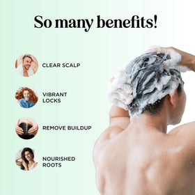 Back view of Maple Holistics Clarifying Shampoo packaging
