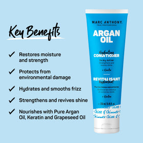 Back view of Marc Anthony Argan Oil Conditioner with ingredients
