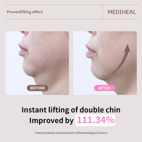 Back view of MEDIHEAL Retinol Collagen Ampoule Lifting Mask packaging