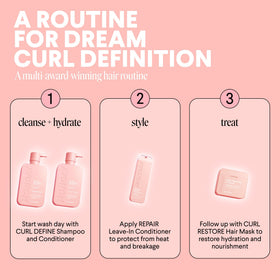 Back view of MONDAY HAIRCARE Curl Define Conditioner bottle