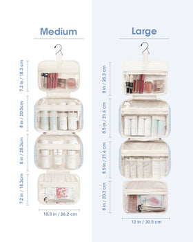Back view of Narwey Hanging Toiletry Bag Medium