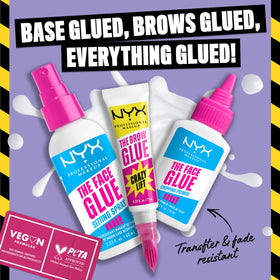 Back view of NYX Brow Glue Crazy Lift packaging