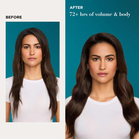 Back view of OGX Thick & Full Biotin & Collagen Conditioner bottle