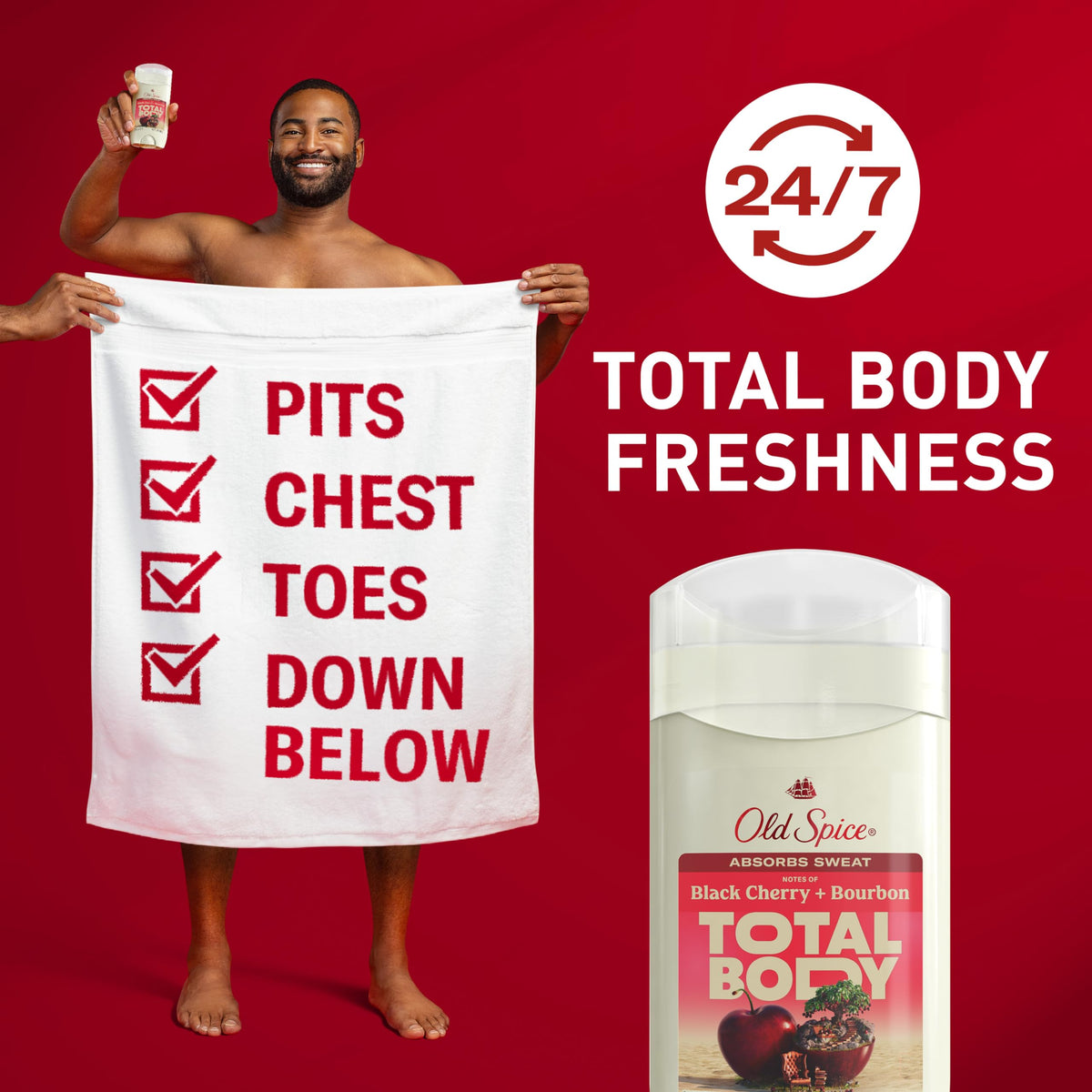Back view of Old Spice Whole Body Deodorant Stick packaging