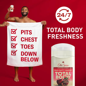 Back view of Old Spice Whole Body Deodorant Stick packaging