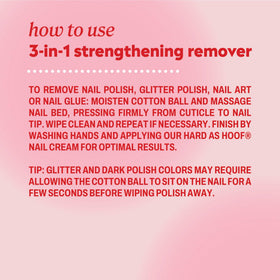 Back view of Onyx Professional 3-in-1 Nail Polish Remover bottle