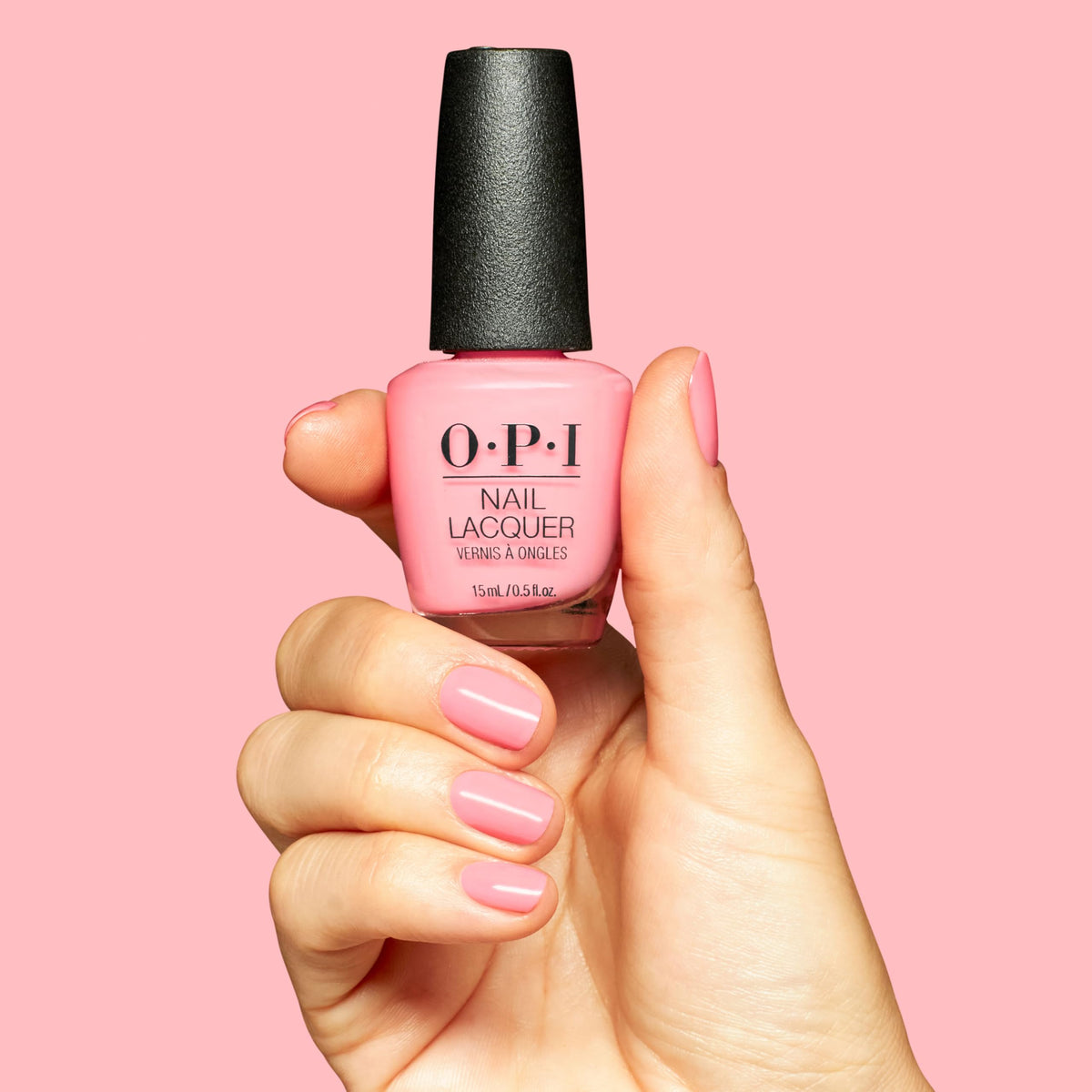 Back view of OPI Bathtime Bubbly nail polish bottle