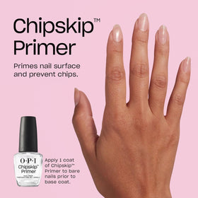 Back view of OPI Chip Skip Primer showing ingredient details