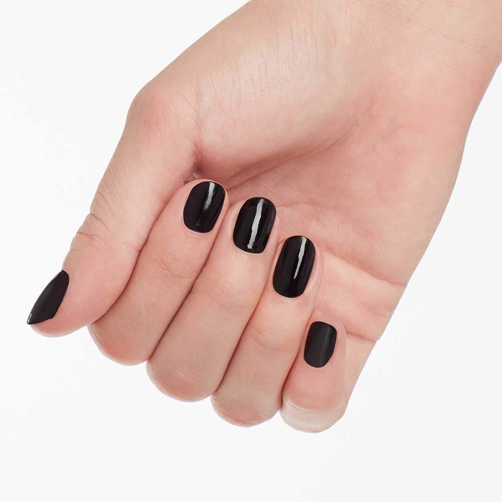 Back view of OPI Nail Lacquer Lincoln Park After Dark bottle
