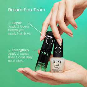 Back view of OPI Repair Mode Nail Serum packaging