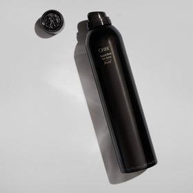 Back view of ORIBE Superfine Hair Spray showing ingredients