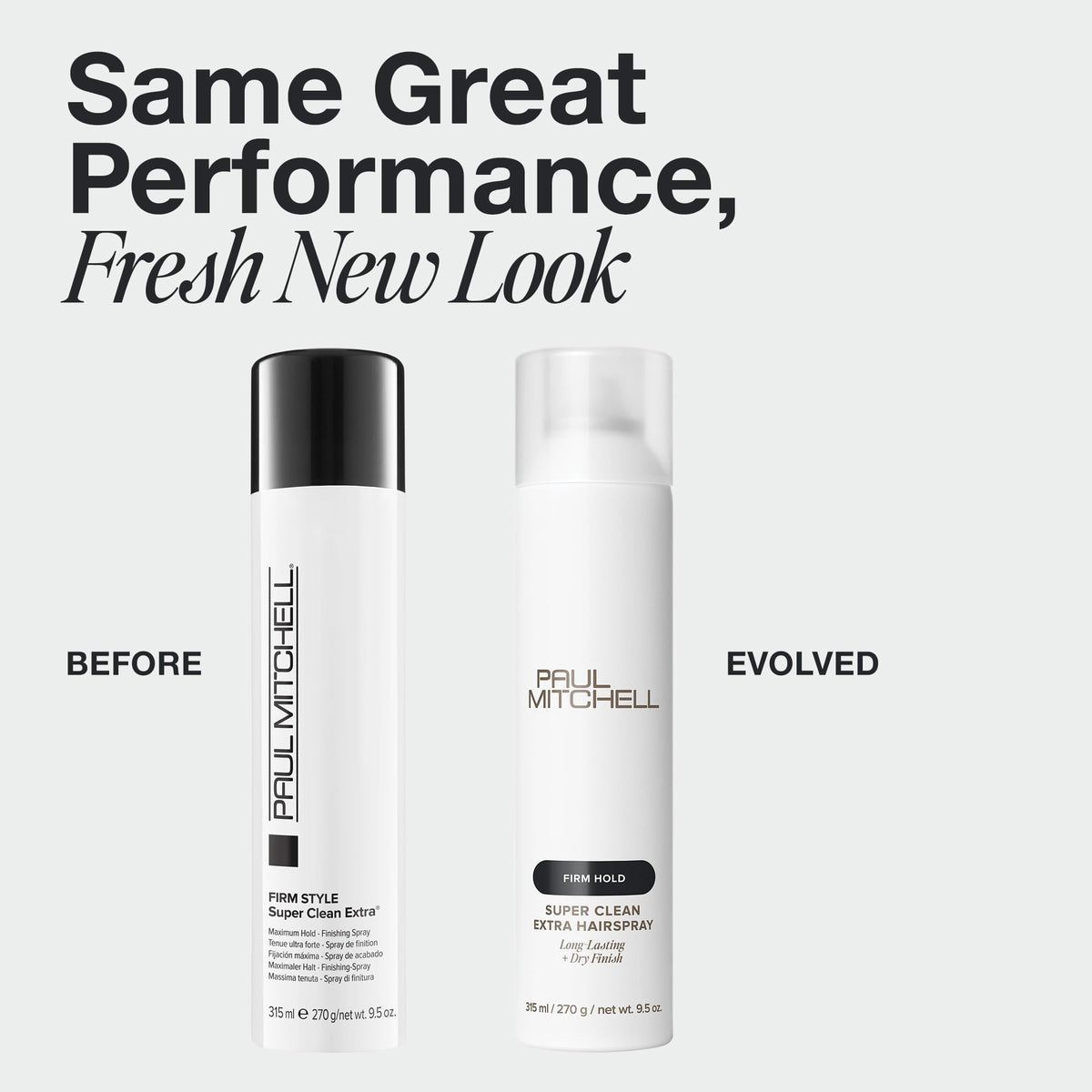Back view of Paul Mitchell Super Clean Extra Hairspray 2 oz