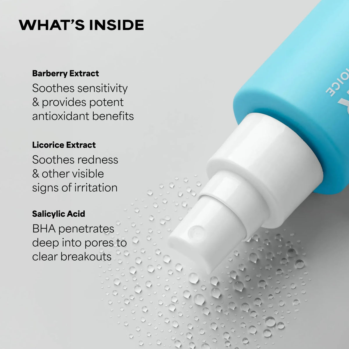 Back view of Paula's Choice CLEAR Salicylic Acid Exfoliating Body Acne Spray