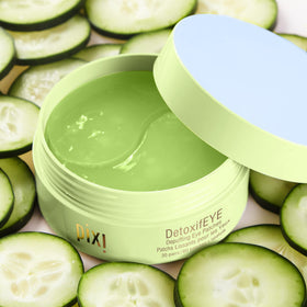 Back view of Pixi DetoxifEYE Hydrogel Eye Patches packaging