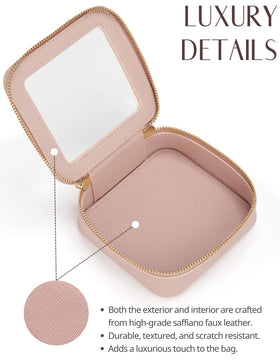 Back view of Popvibe Small Clear Makeup Bag