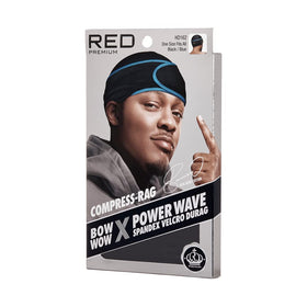 Back view of Red by Kiss Premium Bow Wow X Power Wave Durag