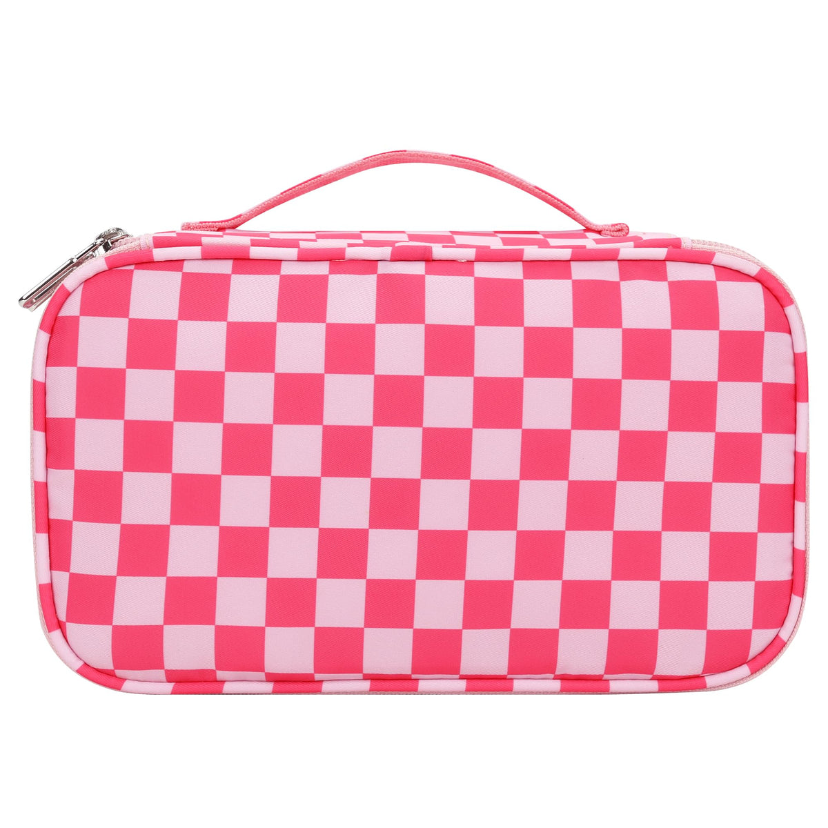 Back view of Relavel Small Makeup Bag with zipper closure