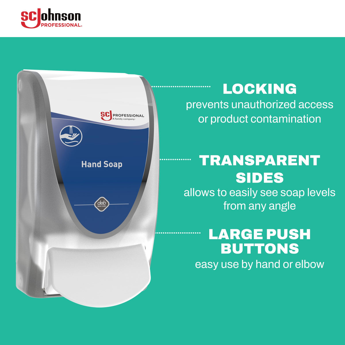 Back view of SC Johnson Professional Kindest Kare hand soap cartridge