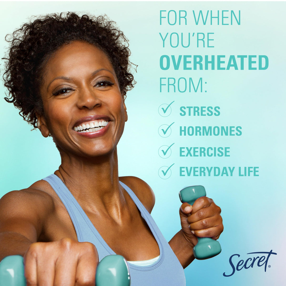 Back view of Secret Whole Body Cooling Deodorant Mist bottle