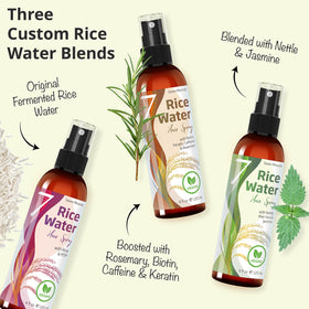 Back view of Seven Minerals Fermented Rice Water Spray bottle