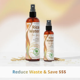 Back view of Seven Minerals Large Fermented Rice Water Spray bottle
