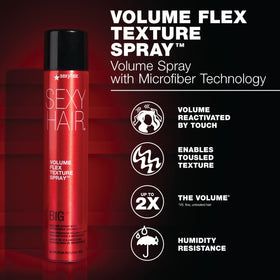 Back view of SexyHair Big Volume Flex Texture Spray 5.8 oz
