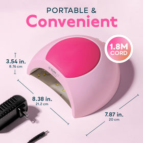 Back view of SUNUV UV LED Nail Lamp