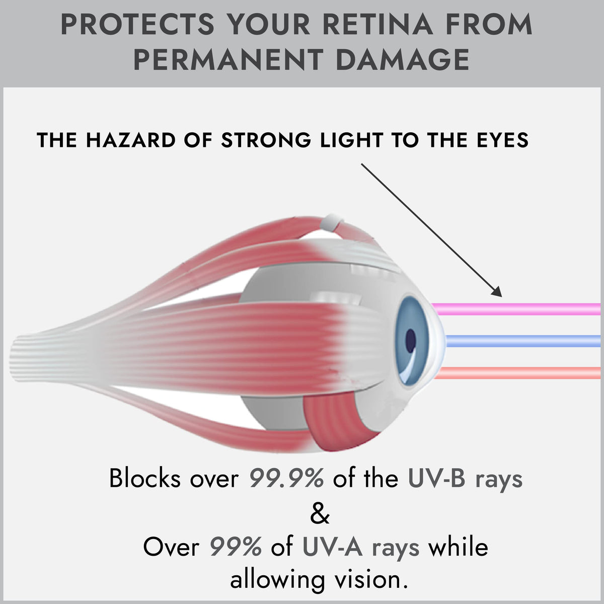 Back view of Super Sunnies tanning bed goggles