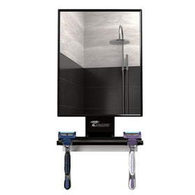 Back view of ToiletTree Fogless Shower Mirror showing secure adhesion