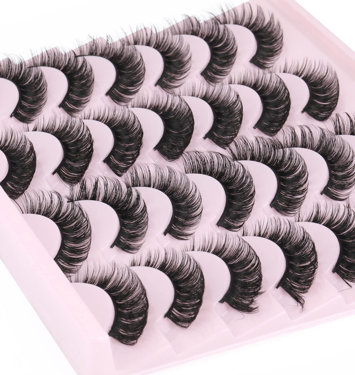 Back view of zanlufly False Eyelashes packaging