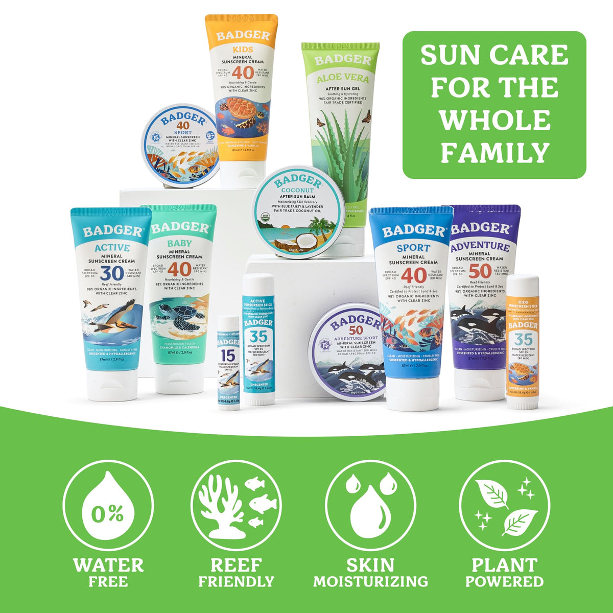 Badger Aloe Vera Gel 2-pack display