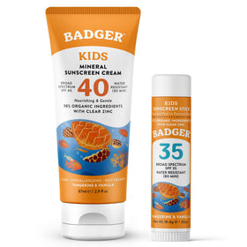 Badger Kids Mineral Sunscreen Cream SPF 40 front view