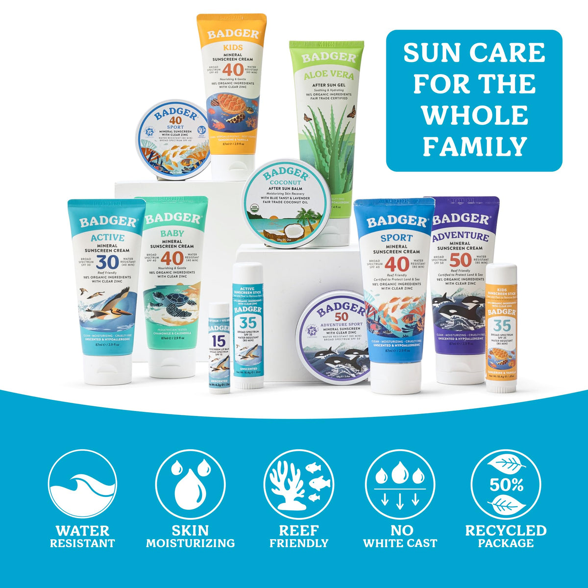 Badger Mineral Sunscreen Cream SPF 30 on a picnic table