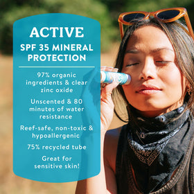 Badger Mineral Sunscreen Face Stick SPF 35 side view