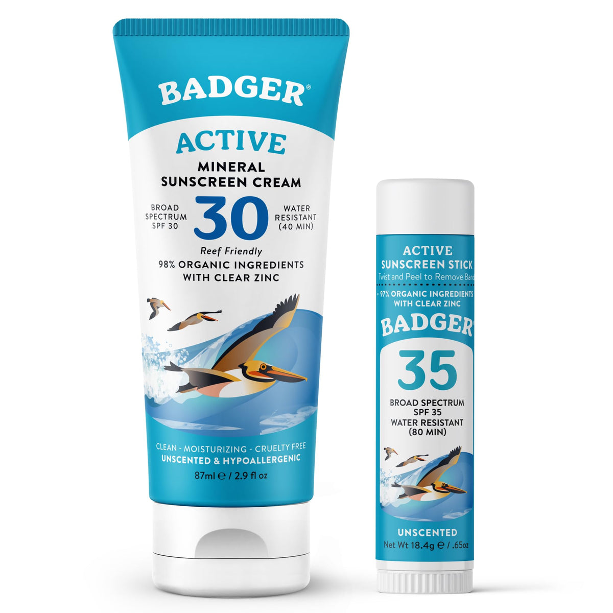 Badger Mineral Sunscreen SPF 30 Cream front view