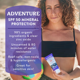 Badger Mineral Sunscreen SPF 50 packaging and ingredients