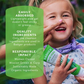 Badger Organic Aloe Vera Gel with natural ingredients