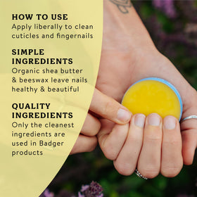 Badger Organic Cuticle Cream texture close-up