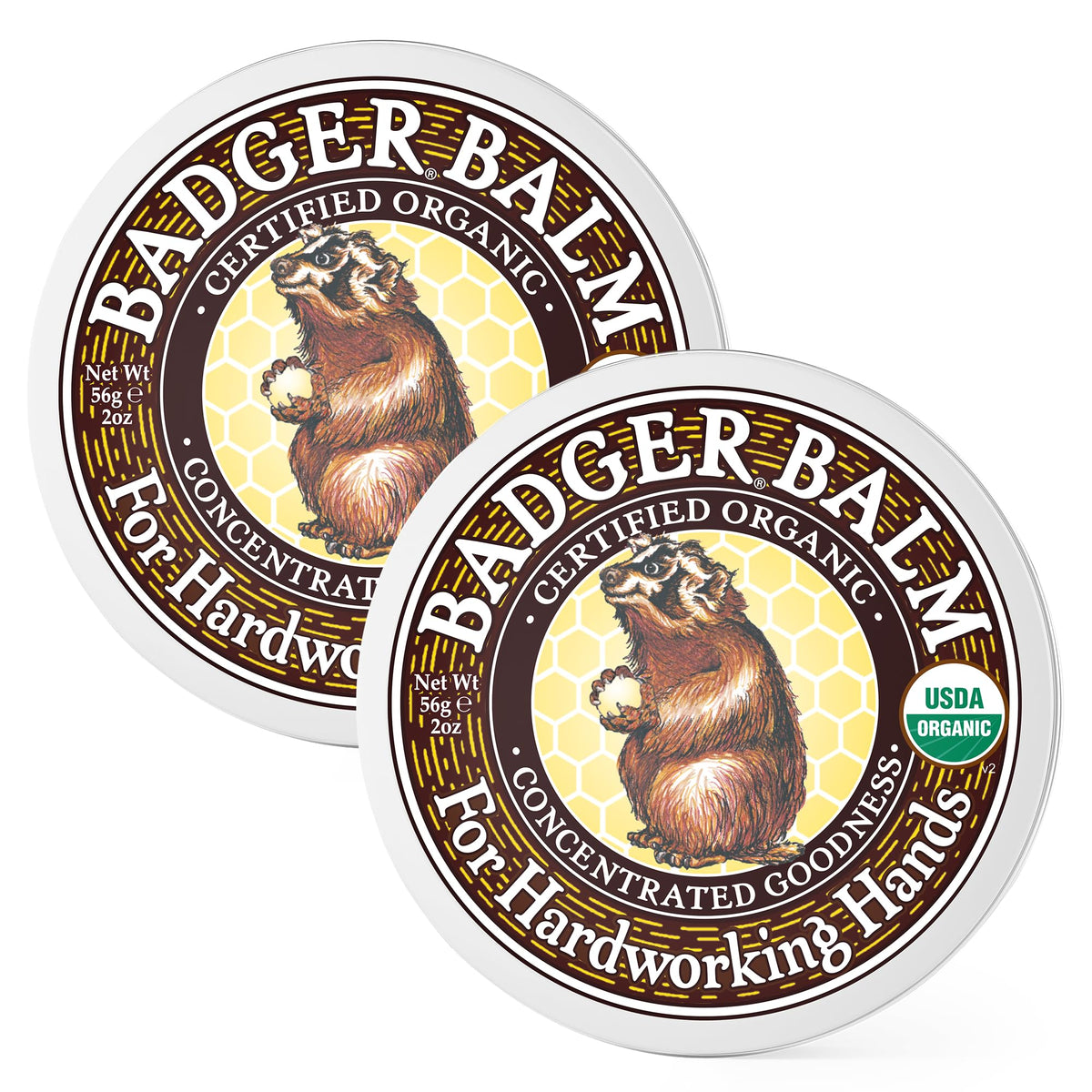 Badger Organic Healing Hand Balm 2 oz front view