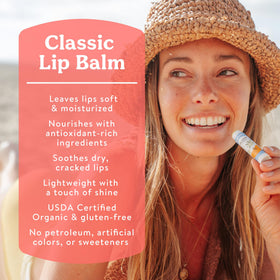 Badger Pink Grapefruit Organic Lip Balm packaging