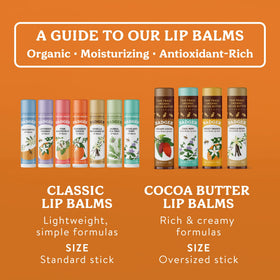 Badger Tangerine Breeze Organic Lip Balm in hand