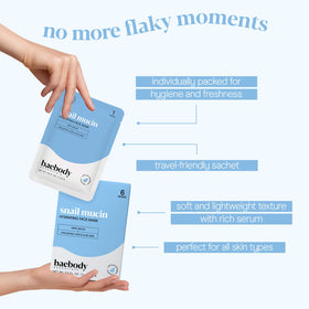 Baebody Snail Mucin Mask laid flat on a countertop