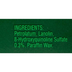 Bag Balm ingredients list on packaging