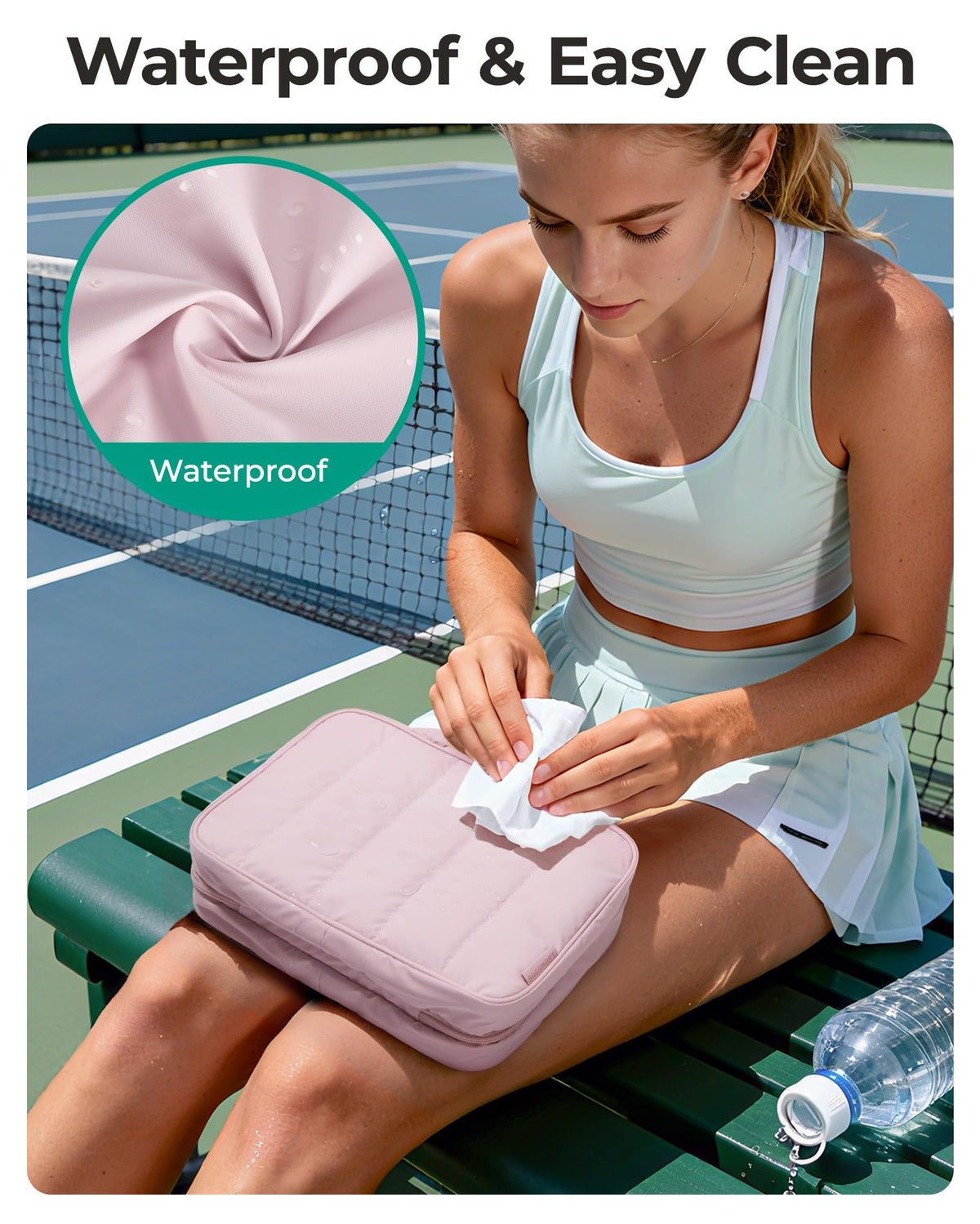 BAGSMART bag showing clear window and zipper access