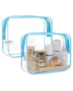 BAGSMART Clear Toiletry Bag front view with large opening